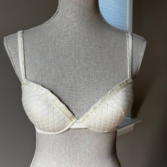 Cosabella Statement Ultra Push Up Wired Bra in White - Size 32D - Picture 1 of 6